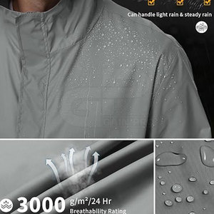 Veste coupe-vent de golf pour homme, confortable, légère, coupe-vent, fermeture éclair intégrale, tissu extensible, vêtements de sport pour un style de vie actif en plein air - Product Image 5