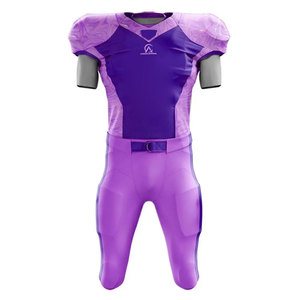 Tenue de football américain pour jeunes avec un matériau en polyester doux, léger et respirant pour les entraînements et les matchs - Product Image 1
