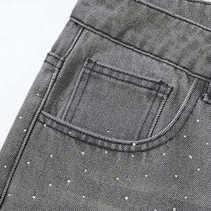 Nouvelle Collection Tendance : Short en Jean Décontracté pour Homme, Style Urbain Estival, Respirant et de Qualité Supérieure, avec Strass - Product Image 4