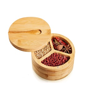 Artisan Wooden Spice <b>Box</b> Storage Solution for Home Kitchen Spice Organization <b>Herbs</b> Seasonings and Masala Collection - Product Image 3