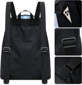 Mochila Grande de Malla de Nailon con Cordón y Bolsa para Zapatos, 30-40L, Impermeable, para Natación, Gimnasio, Yoga, Playa y Viajes - Product Image 4