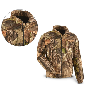 Unisex Winter Camouflage Soft <b>Shell</b> Hunting Jacket Quick Dry Full Sleeve - Product Image 2