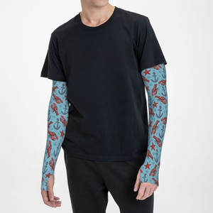 Manchons de bras imprimés élégants, designs tendance, protection UV, taille personnalisée, couleur unie, manchons de compression unisexes - Product Image 5