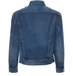 Veste en jean décontractée coupe droite en coton respirant et écologique avec poches à rabat sur le devant Fortleo - Product Image 5