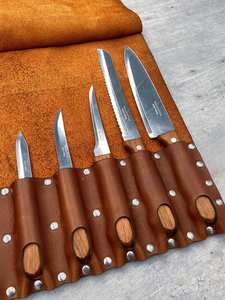 Sac/Rouleau à Couteaux de Chef Classique Portable en Cuir Véritable Léger PK, Nouveau Modèle, Couleur Personnalisée, Durable, OEM, Garantie 3 Ans - Product Image 6