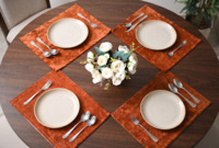 Set de table moderne en velours écologique, tapis de table de luxe, décoration de table douce pour mariage, fête, restaurant, hôtel, maison
