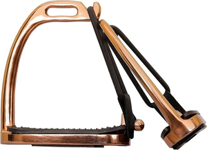 Estribos de Seguridad de Material Sólido para Montar a Caballo, Lenza Peacock Rose Gold, Equipo de Protección Antideslizante para Tobillos, Equipo Ecuestre - Product Image 2