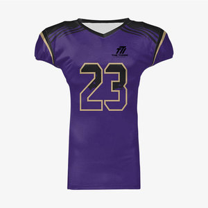 Vêtements de sport athlétiques modernes, maillot de football américain personnalisé, 100% polyester, tissu durable, respirant, écologique, confortable - Product Image 1