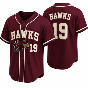 Jersey de Béisbol con Botones Completos, Directo de Fábrica, Tejido Transpirable y Duradero, Insignia del Club, para Verano y Todas las Temporadas, Producción Minorista - Product Image 5
