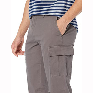 Pantalon cargo décontracté pour homme, pas cher, coupe droite, fabriqué en tissu 100% coton durable, respirant, design multi-poches, pour le travail et les voyages - Product Image 3