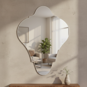 Oval Wall <b>Mirror</b> 23.5" x 17.5" <b>Large</b> Decorative Vanity <b>Mirror</b> for Bathroom <b>Bedroom</b> Living Room Modern Stylish Home Decor Wall - Product Image 3