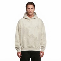 Sweat à capuche délavé premium pour homme, style streetwear, vente en gros, fournisseur OEM ODM, fabricant