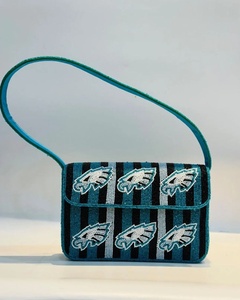 Wholesale Custom Beaded Square Soft Sports Shoulder Bag Mini Crossbody Purse Evening Party Lightweight Fashion <b>Handbag</b> Women - Product Image 5