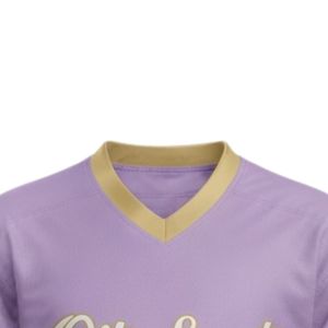 Men Lavender Sublimated <b>Ice</b> Hockey V Neck Striped Jersey Polyester Sports Shirt Team Match Training Athletic Clothing - Product Image 3