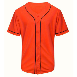 Heat Transfer Printed Full Button <b>Baseball</b> Jersey Uniform Custom Adults Men Women Short Sleeve Anti-bacterial Sportswear - Product Image 1
