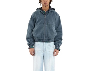 Venta al por mayor 2024 lavado pesado lienzo trabajo chaqueta personalizada con forro Vintage trabajador Detroit chaqueta - Product Image 2