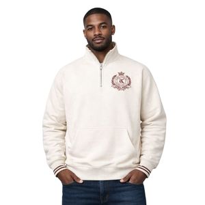 Kappa Alpha Psi All We Do Is Achieve Pull à col zippé 1/4 Kream, Vêtements de Fraternité Grecque avec Design Audacieux, Confort et Coupe Premium - Product Image 1