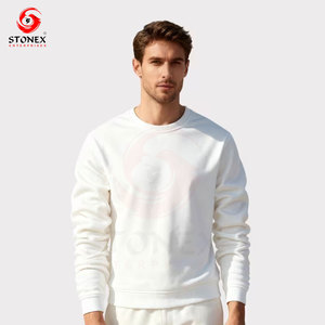 เสื้อสเวตเชิ้ตคอกลมแฟชั่นลำลองสำหรับผู้ชาย สีพื้น แขนยาว ใส่ได้ทั้งชายและหญิง สำหรับฤดูใบไม้ผลิและฤดูใบไม้ร่วง  รับออกแบบโลโก้ตามสั่ง 100% - Product Image 5