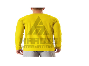 T-shirt décontracté pour homme à col rond et manches longues, tissu tricoté respirant, 200 grammes, 100% polyester, séchage rapide - Product Image 2