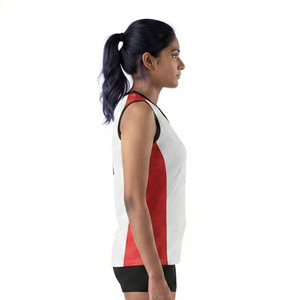 เสื้อวอลเลย์บอลผู้หญิง คอวี ผ้าโพลีเอสเตอร์ 100% แห้งเร็ว แบบไม่มีแขน - Product Image 3
