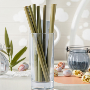 Pajitas de Bambú para Bebidas, para Fiestas, Bares, Cocina, Viajes y Uso Diario, Diseño Natural Biodegradable - Product Image 2