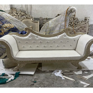 Sofá de Boda Tallado a Mano para Novios, Sofá de Boda con Tallados Elaborados, Sofá de Dos Plazas para Novios al por Mayor, Estilo Indio, Reino Unido - Product Image 1