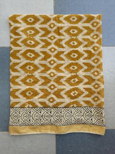 Pareo de Playa Reversible Ecológico de Algodón, Estampado a Mano Indio, Tela Suave de Voile, Pareo de Verano de 1 Pieza, Regalo para Ella - Product Image 4