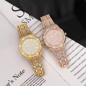 Montre-bracelet de luxe à quartz pour homme avec diamants Moissanite, finition glacée, pour la mode et les cadeaux - Product Image 2