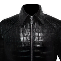 Veste en cuir de vache véritable gaufrée personnalisée pour homme - Respirante, écologique, coupe-vent, mode hiver, fermeture éclair solide