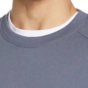 DAIZEN STAR Men's Crew Neck Pullover Sweatshirt 100% Cotton Fleece Striped Lined Regular Fit Casual Autumn Breathable - Product Image 3