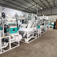 Ligne de production de farine de maïs, aménagement compact, faible surface au sol, installation facile pour mini-usine céréalière rurale, OEM