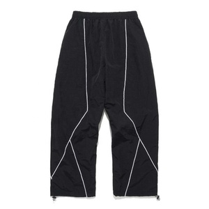 Custom Plain Streetwear Nylon Tracksuit <b>Mens</b> High Quality 2 Piece Set Lightweight Baggy Oversized Windbreaker Track Suit - Product Image 5