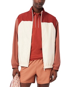 Veste coupe-vent en nylon à blocs de couleur avec fermeture éclair sur le devant, nouveau design tendance, prix de gros pour hommes - Product Image 1