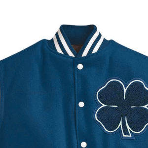 Veste universitaire en laine de haute qualité avec broderie chenille personnalisée et manches en cuir de haute qualité pour un usage décontracté, unisexe - Product Image 2