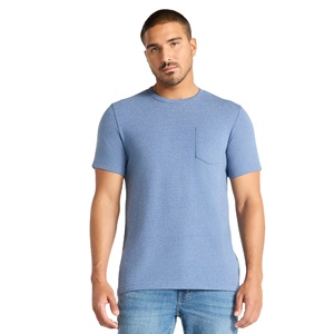 Men's Summer Breathable Comfortable Slim Fit Knitted Cotton Casual Solid Plus Size Eco-Friendly Quick Dry Solid T Shirt - Product Image 2