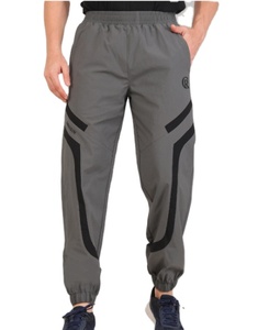 Pantalones deportivos de poliéster gris oscuro de corte ajustado y con estilo moderno para hombre, los más vendidos, para uso casual, de proveedor indio. - Product Image 1