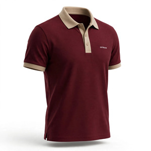Polo Oxford pour homme, couleur unie personnalisée, manches courtes, coton respirant, coupe classique, vêtements décontractés, logo brodé - Product Image 3