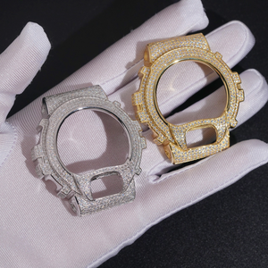 Montre personnalisée style DW6900, boîtier en métal serti de pierres, design de montre de luxe, montre compatible DW6900 personnalisée - Product Image 4