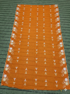 Voile Hijab Africain en Maille Florale pour Femme, Broderie Strass, Léger, Respirant, Été, Longueur Personnalisable, Quotidien, Extérieur - Product Image 2