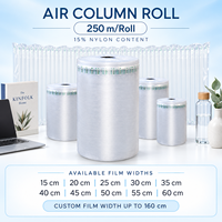 Fabricant d'usine – Matériau d'emballage gonflable : Rouleau de film à colonnes d'air, longueur 820,2 pieds