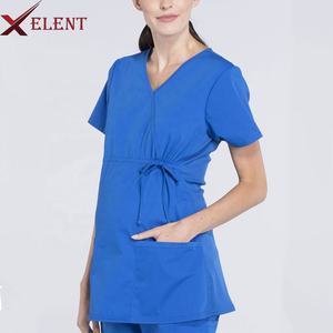 เสื้อแขนสั้นกางเกงจ็อกเกอร์เครื่องแบบผู้หญิงชุดเครื่องแบบซาลอนชุดสปาสำหรับผู้หญิงที่ผ่านการตรวจสอบชุดสครับ - Product Image 2