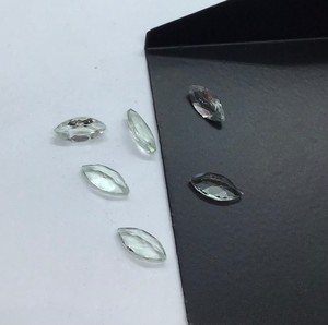 Piedras preciosas sueltas de amatista verde natural con corte marquesa de 3-20 mm, piedras de amatista verde para engaste de anillos y colgantes, fabricación de joyería al por mayor. - Product Image 6