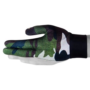 Guante de billar de camuflaje con dedos completos, mano derecha, poliéster, algodón, uso en exteriores, unisex, para todas las estaciones - Product Image 2