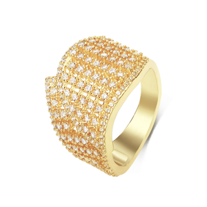 Round Cut Moissanite Diamond Wide Band <b>Ring</b> 925 <b>Silver</b> Iced Out Open Wrap <b>Ring</b> Luxury <b>Statement</b> Jewelry Gift for Women - Product Image 3