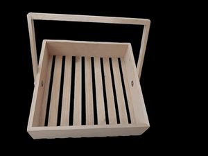 Wooden <b>basket</b> decoration piece rustic decor wooden <b>basket</b> wooden <b>basket</b> for flowers wood <b>basket</b> for entryway decor wooden displa - Product Image 3