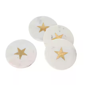 Modern Designer <b>Marble</b> <b>Coasters</b> Eco-Friendly Durable Washable Natural Stone for Table Decoration - Product Image 5