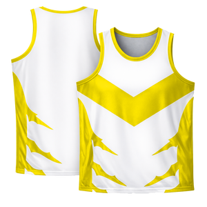 เสื้อบาสเก็ตบอลผู้ชายคุณภาพสูง ผลิตจากโพลีเอสเตอร์ สำหรับสั่งซื้อจำนวนมาก ชุดยูนิฟอร์มบาสเก็ตบอลแบบกำหนดเอง เสื้อซ้อมแบบไม่มีแขน - Product Image 1