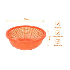 Passoire industrielle en PP vierge, sûre, à mailles profondes, pour la préparation de salades, le drainage rapide, la cantine, la cuisson en vrac et comme panier à riz - Product Image 6