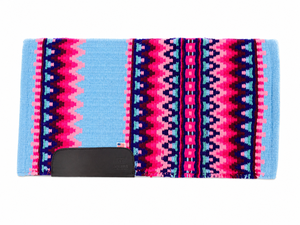 Manaal Enterprises Yellow Geometric Pattern All-Purpose Western Saddle Pad Wool Shell Fleece Lined Polyester Filling Riding - Product Image 1