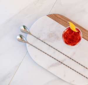 Stainless Steel Bar <b>Spoon</b> Twisted Handle & Fork Bar tools Most Selling Sale Luxury Steel <b>Coffee</b> Mixing <b>Spoon</b> - Product Image 6